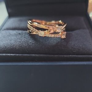 Elegant Gold and Silver Women's Ring